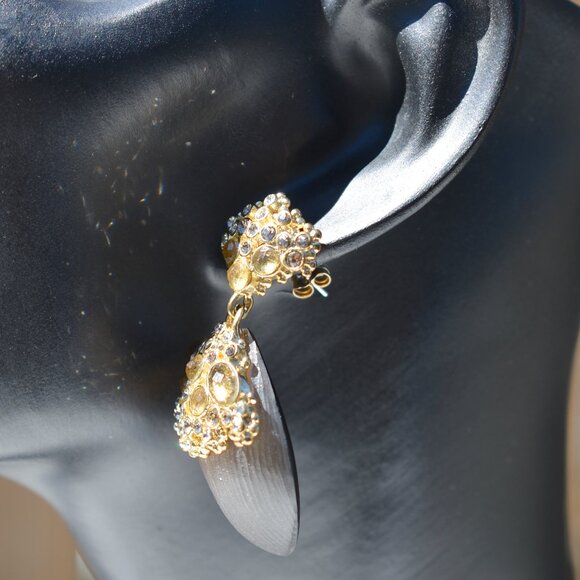 Alexis Bittar | Crystal & Lucite Drop Earrings - Picture 13 of 15